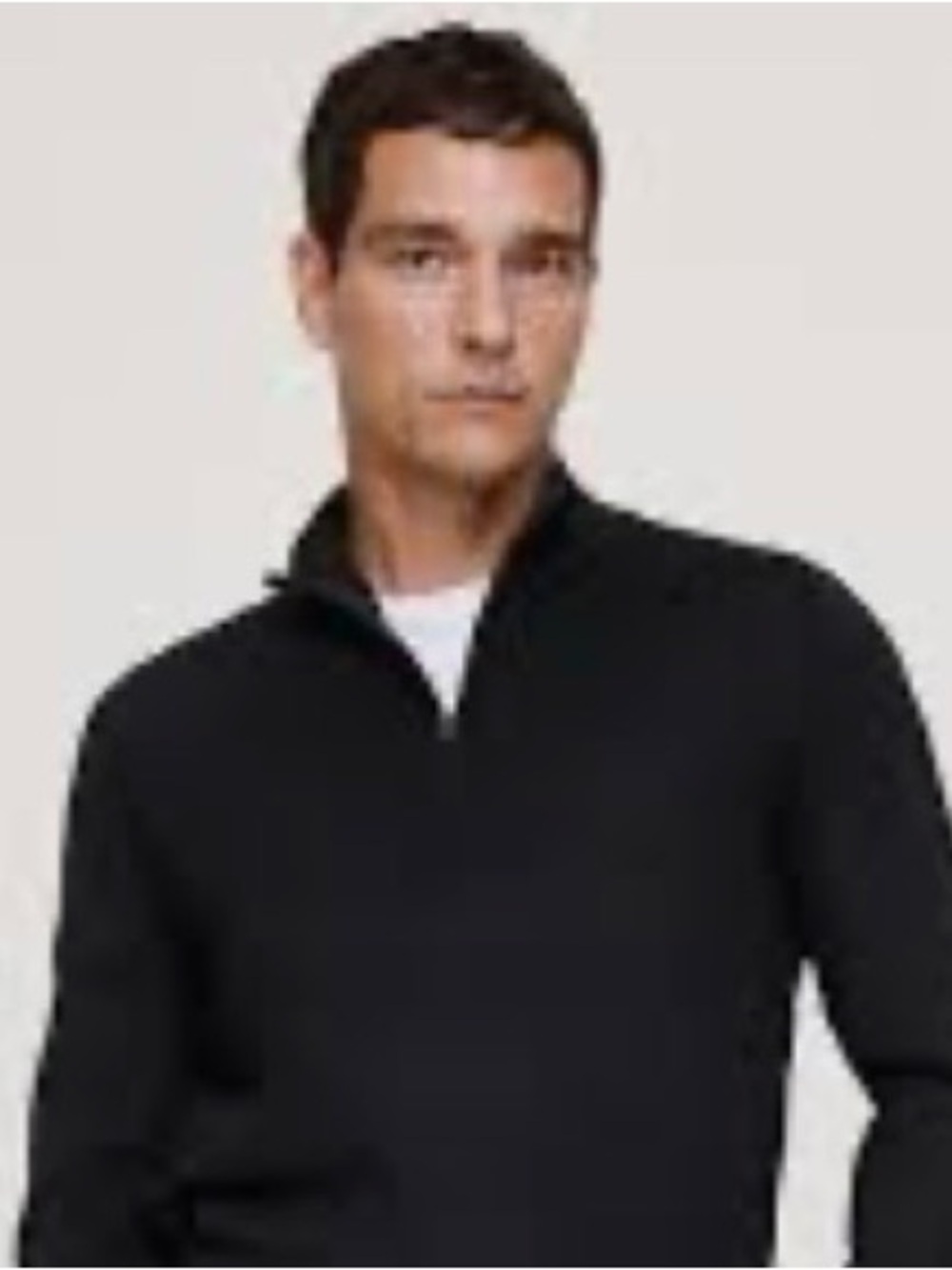Banana Republic Men’s Black Half-Zip Sweater
